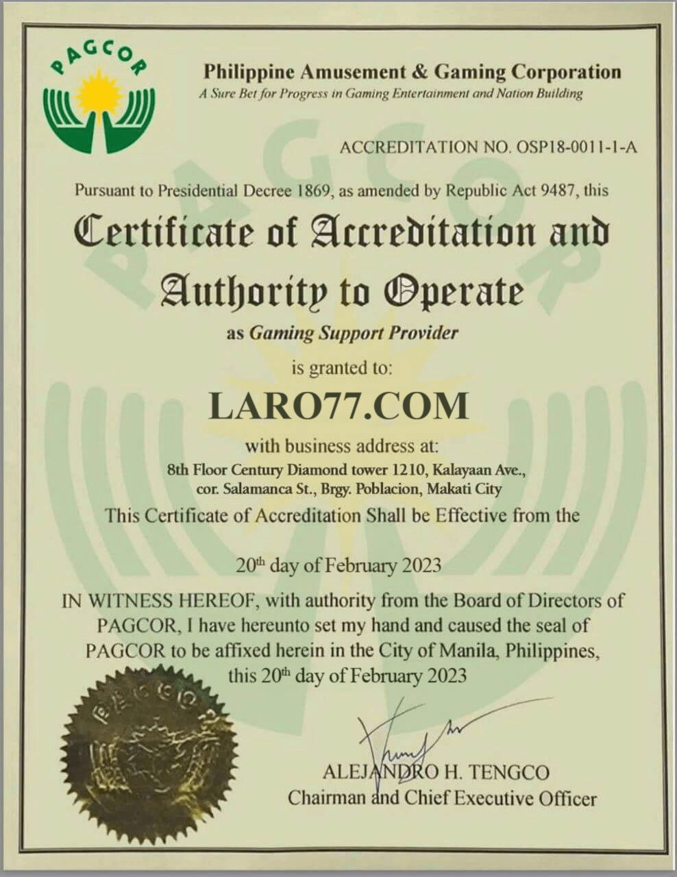 Laro77 License